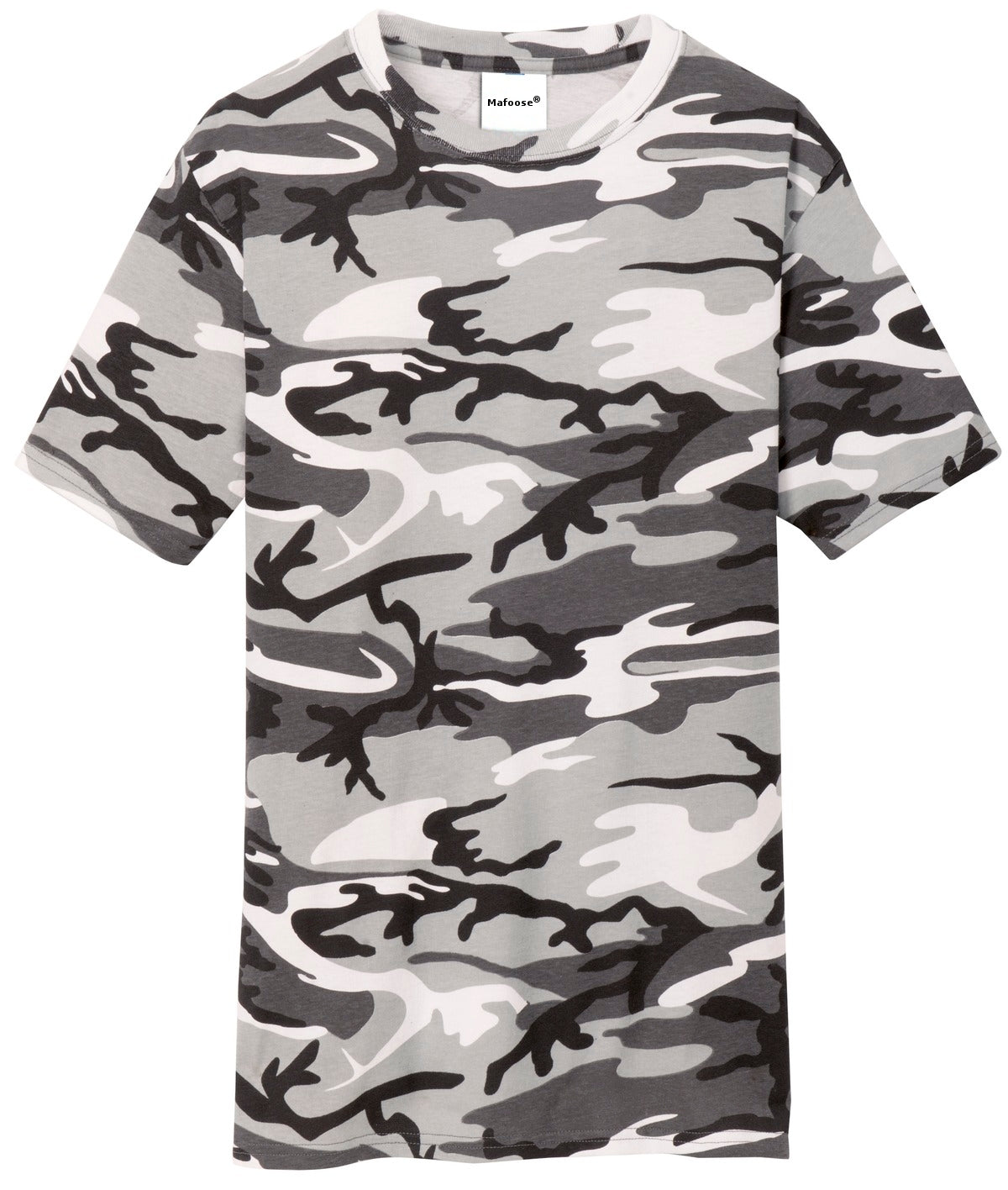 Mafoose Men's 5.4-oz 100% Cotton Tee Shirt Winter Camo-Front