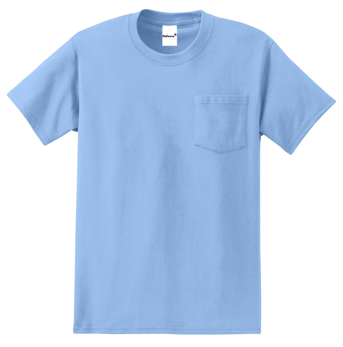 Men's Essential T Shirt with Pocket Light Blue