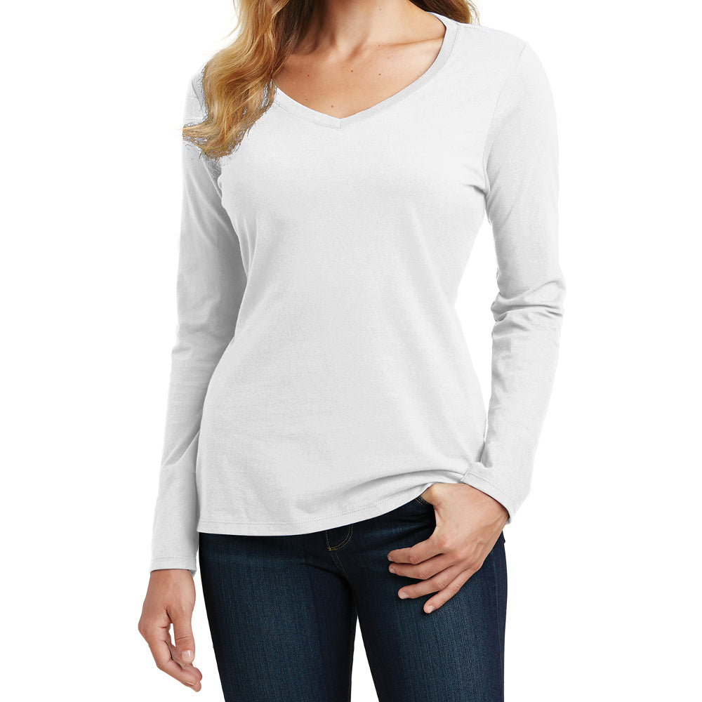 Women's Long Sleeve Fan Favorite V-Neck Tee