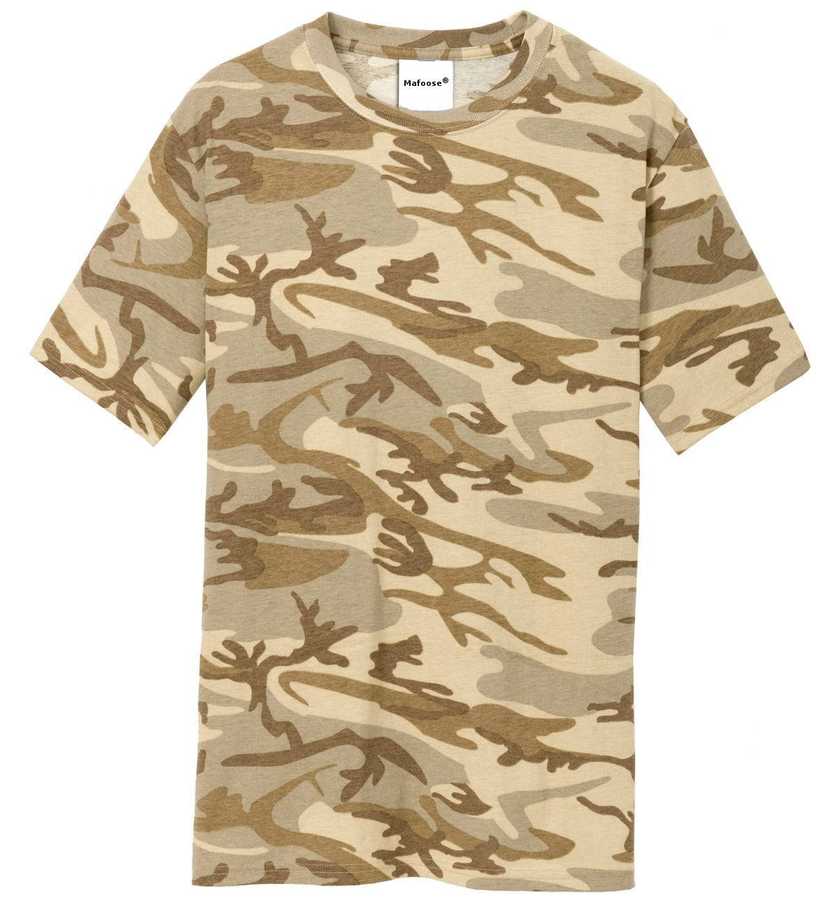Mafoose Men's 5.4-oz 100% Cotton Tee Shirt Desert Camo-Front