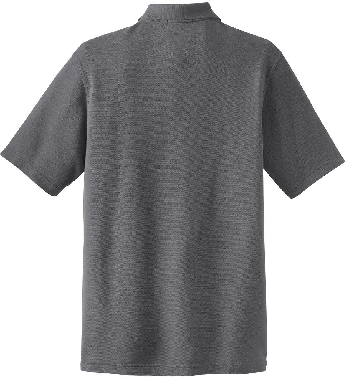 Mafoose Men's EZCotton Pique Pocket Polo Shirt Iron Grey-Back