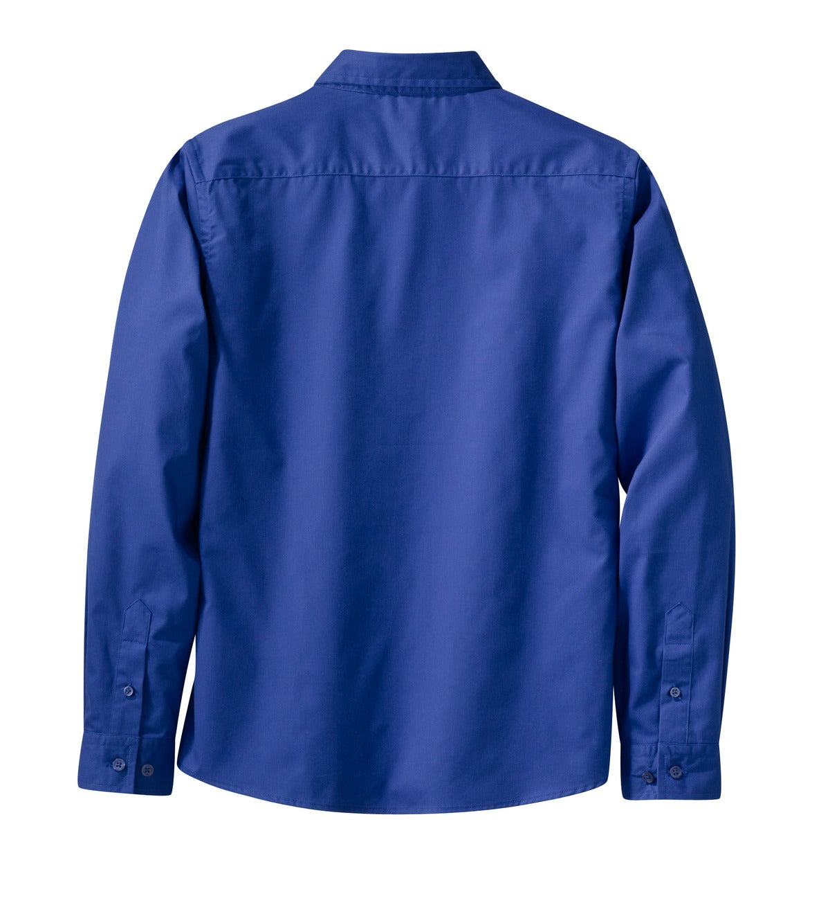 Mafoose Women's Long Sleeve Easy Care Shirt Royal/ Classic Navy-Back