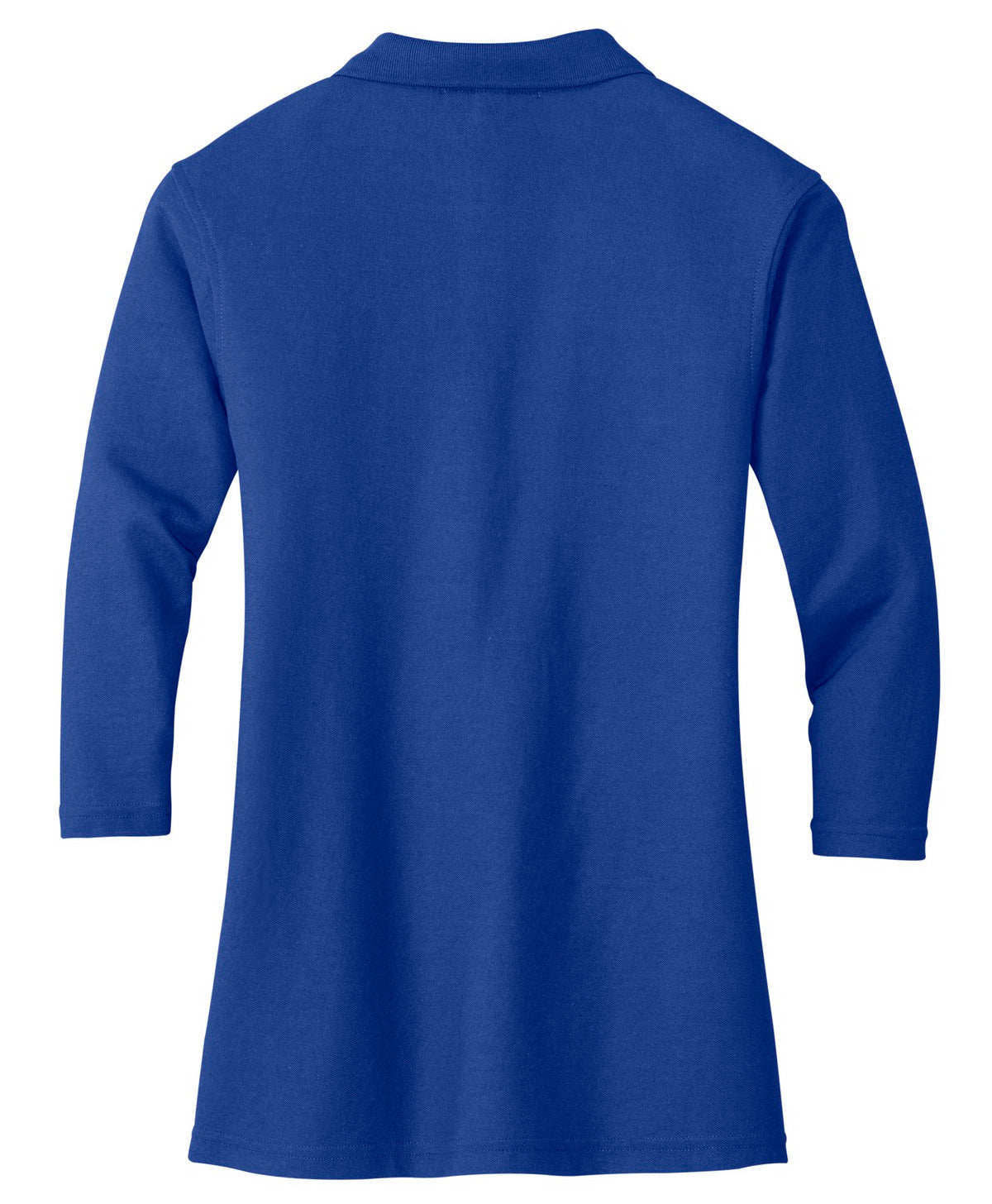 Mafoose Women's Soft Silk Touch 3/4-Sleeve Classic Polo Top Royal