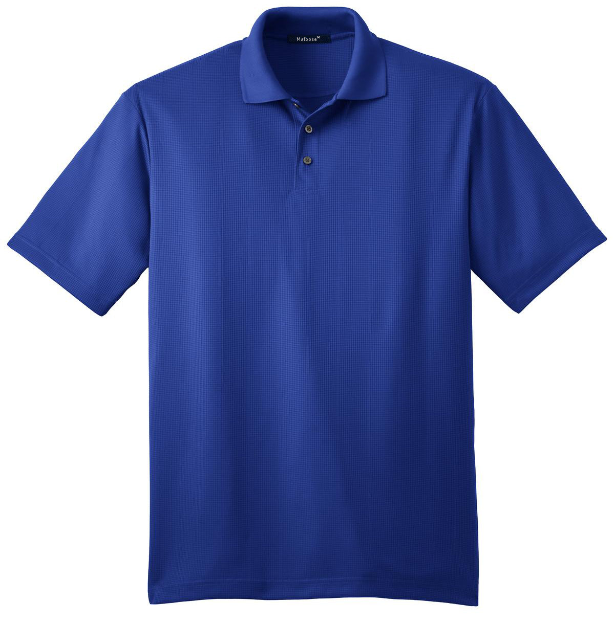 Mafoose Men's Performance Fine Jacquard Polo Hyper Blue-Front