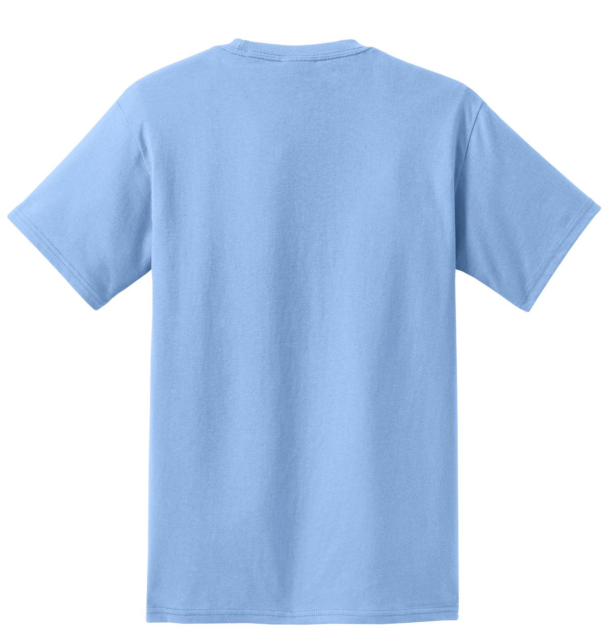 Men's Essential T Shirt with Pocket Light Blue