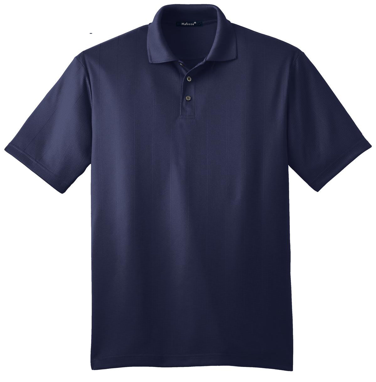 Mafoose Men's Performance Fine Jacquard Polo True Navy-Front