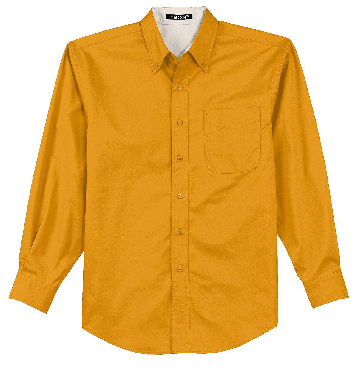 Mafoose Men's Tall Long Sleeve Easy Care Shirt Athletic Gold-Front