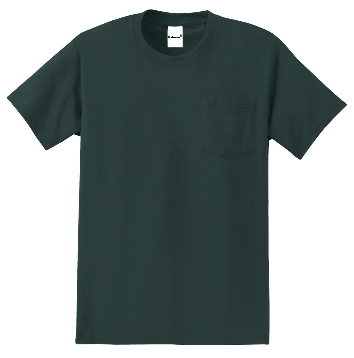 Men's Essential T Shirt with Pocket Dark Green