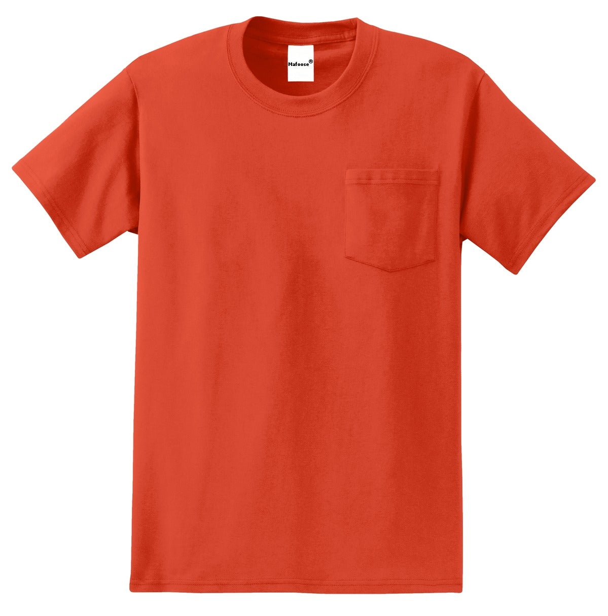 Men's Essential T Shirt with Pocket Orange
