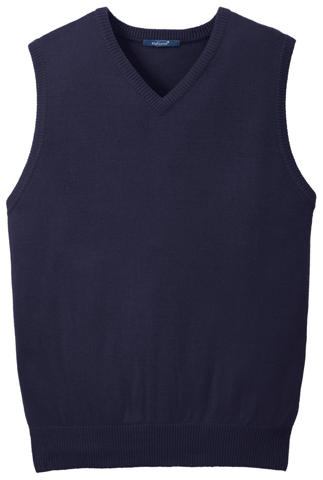 Mafoose Men's Value V-Neck Sweater Vest Navy-Front