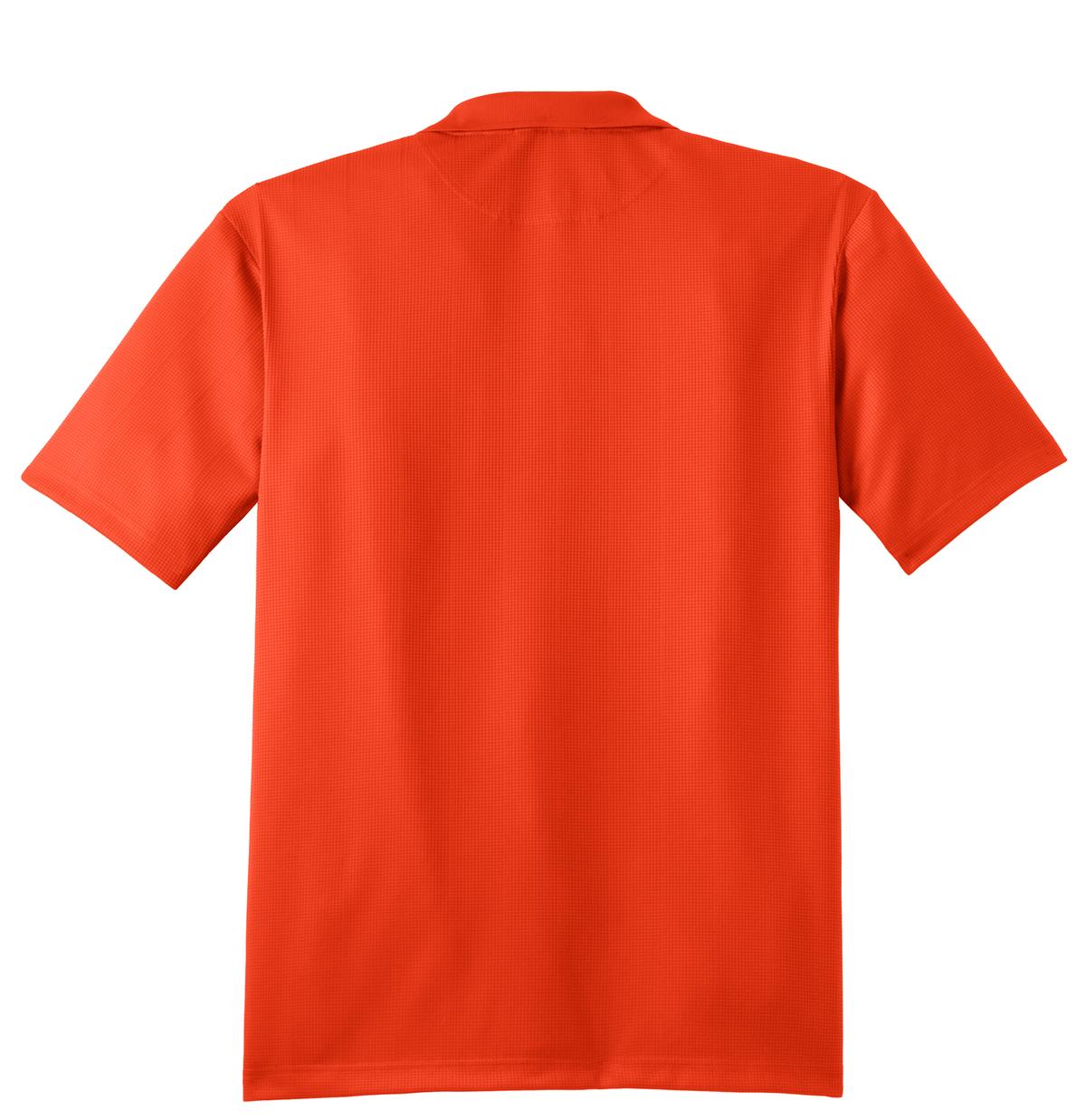 Mafoose Men's Performance Fine Jacquard Polo Autumn Orange-Back