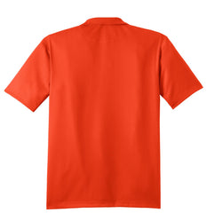 Mafoose Men's Performance Fine Jacquard Polo Autumn Orange-Back