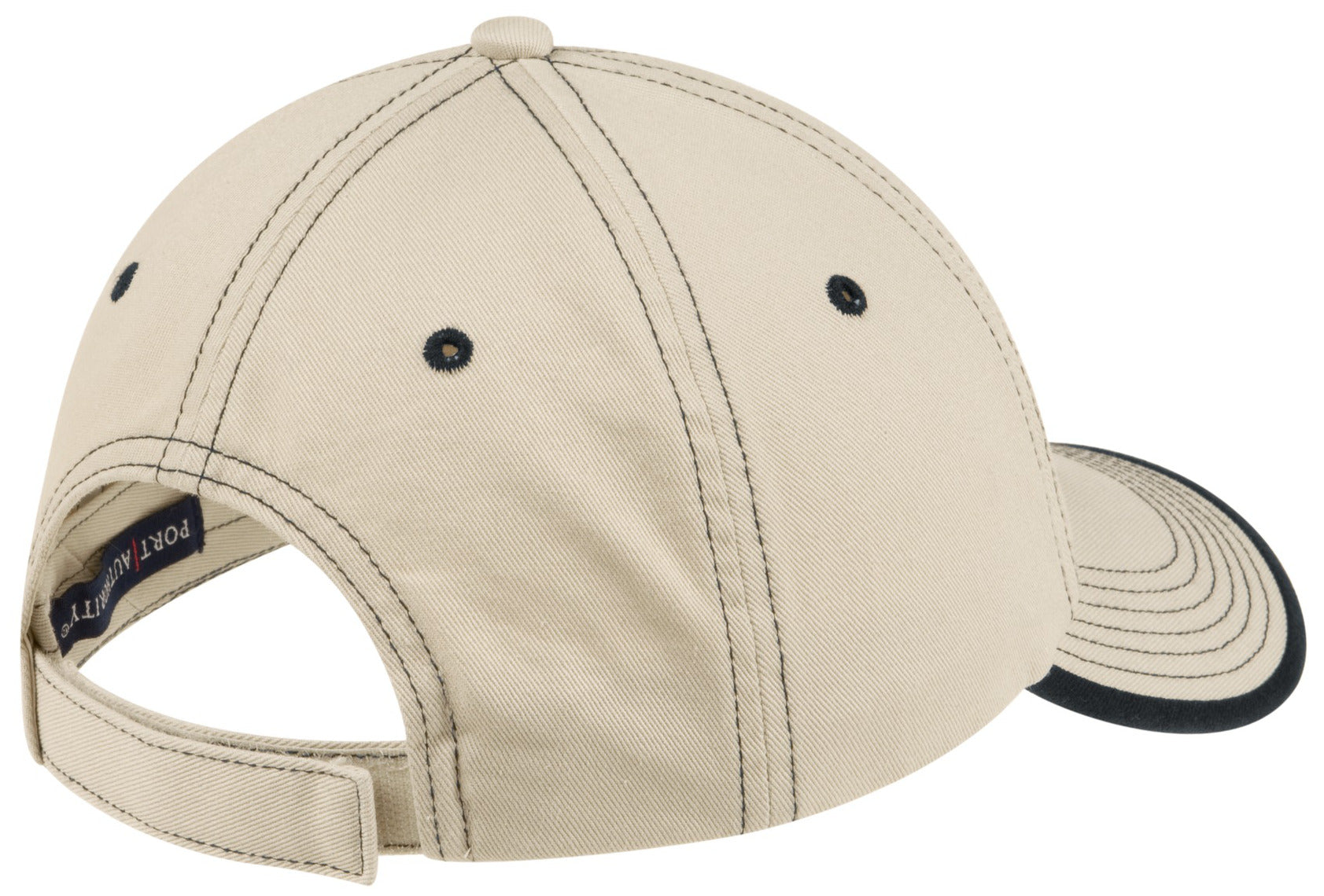 Men's Classic Look Vintage Washed Contrast Stitch Cap