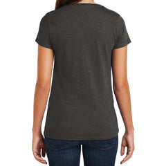Women's Super Slub V-Neck Tee - Charcoal - Back