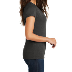 Women's Super Slub V-Neck Tee - Charcoal - Side