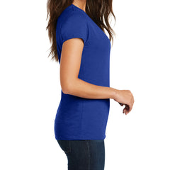 Women's Super Slub V-Neck Tee - Deep Royal - Side