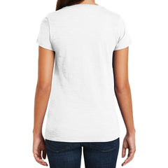 Women's Super Slub V-Neck Tee - White - Back