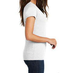 Women's Super Slub V-Neck Tee - White - Side