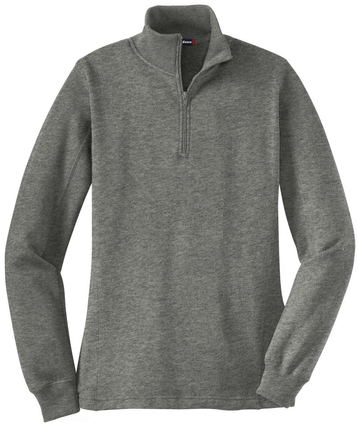 Mafoose Women's 1/4 Zip Sweatshirt Vintage Heather-Front