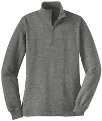 Mafoose Women's 1/4 Zip Sweatshirt Vintage Heather-Front