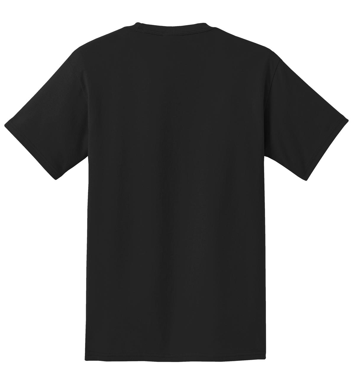 Men's Essential T Shirt with Pocket Jet Black
