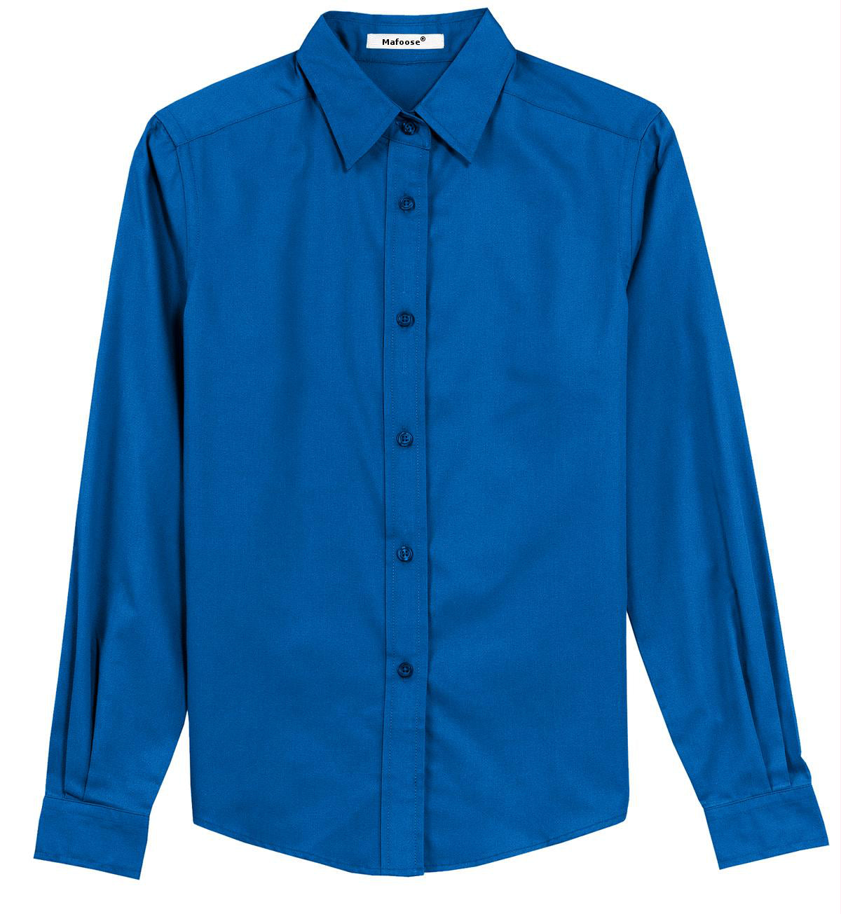 Mafoose Women's Long Sleeve Easy Care Shirt Strong Blue-Front