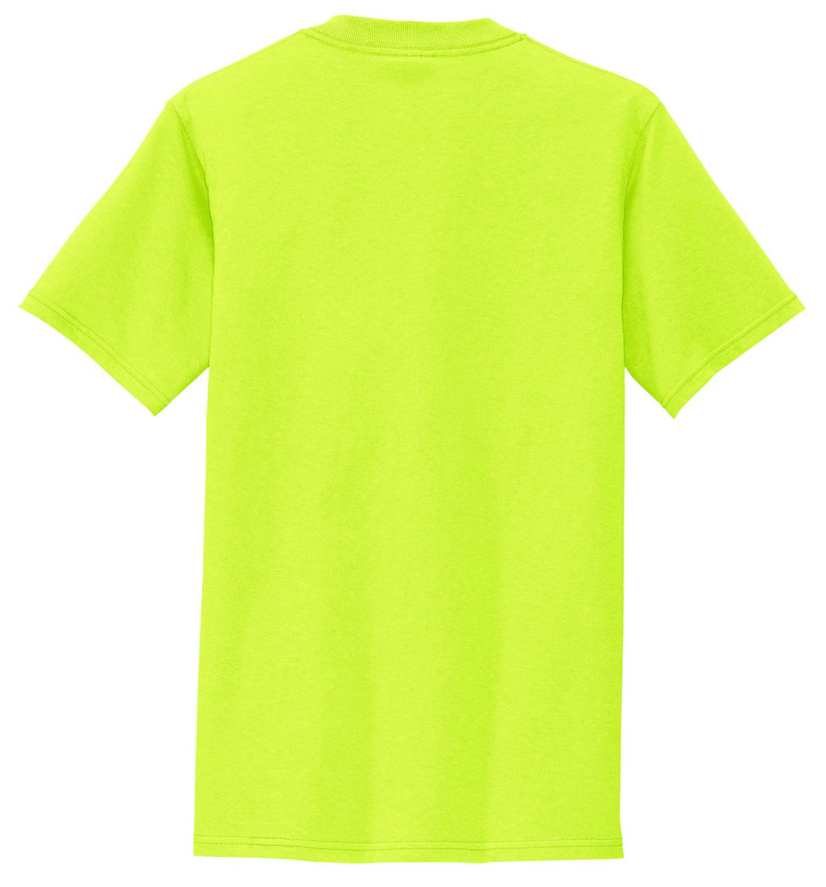 Mafoose Men's All American Tee Shirt with Pocket Safety Green-Back