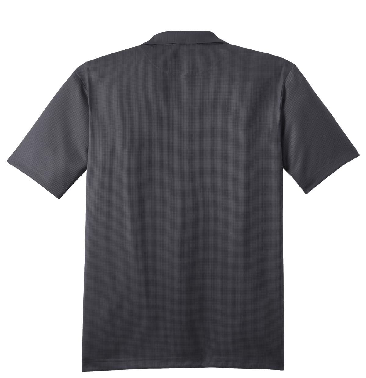Mafoose Men's Performance Fine Jacquard Polo Grey Smoke-Back