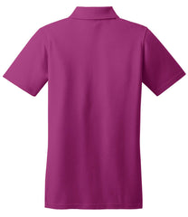 Mafoose Women's Stain Resistant Polo Shirt Boysenberry Pink-Back