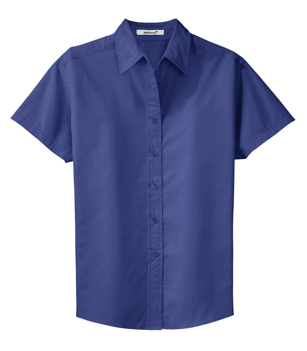 Mafoose Women's Comfortable Short Sleeve Easy Care Shirt Mediterranean Blue-Front