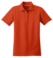 Mafoose Women's Stain Resistant Polo Shirt Autumn Orange-Front