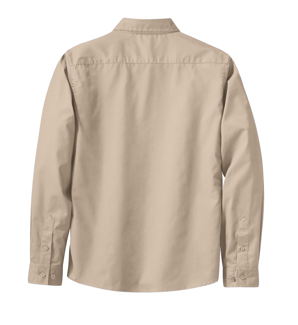 Mafoose Women's Long Sleeve Easy Care Shirt Stone-Back