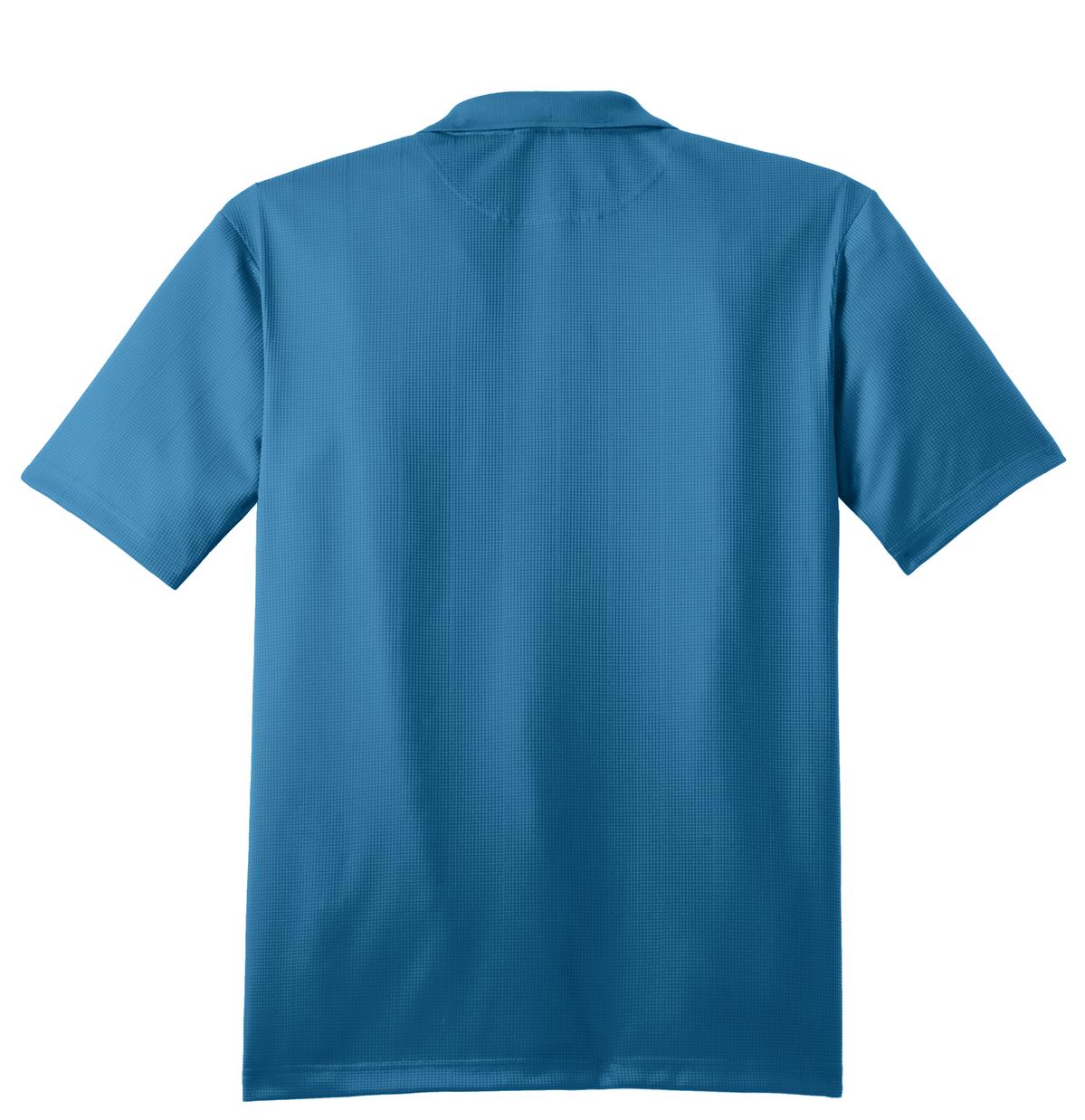 Mafoose Men's Performance Fine Jacquard Polo Ocean Blue-Back
