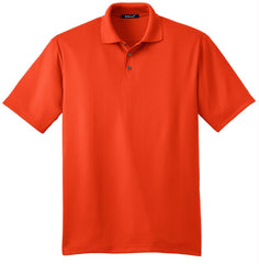 Mafoose Men's Performance Fine Jacquard Polo Autumn Orange-Front