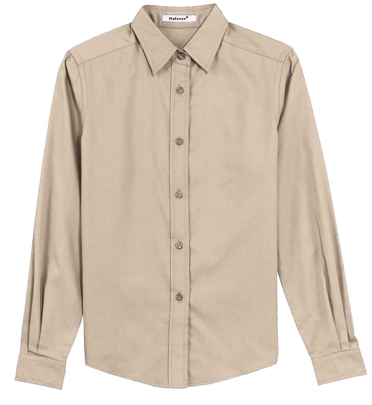 Mafoose Women's Long Sleeve Easy Care Shirt Stone-Front
