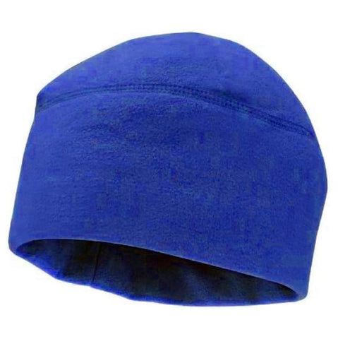 Microfleece Winter Watch Cap, Warm Polar Fleece Beanie Blue