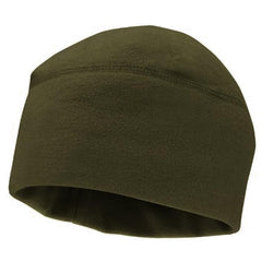 Microfleece Winter Watch Cap, Warm Polar Fleece Beanie Olive
