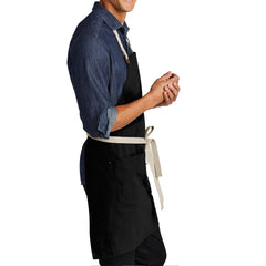 Men's Canvas Full-Length Adjustable Neck Two-Pocket Apron