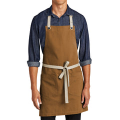 Men's Canvas Full-Length Adjustable Neck Two-Pocket Apron