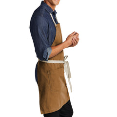 Men's Canvas Full-Length Adjustable Neck Two-Pocket Apron