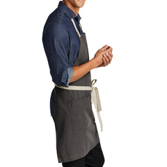 Men's Canvas Full-Length Adjustable Neck Two-Pocket Apron