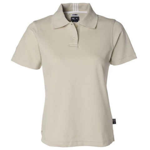 Adidas Golf Ladies Climalite Pique Polo Shirt - Dune A11 Small