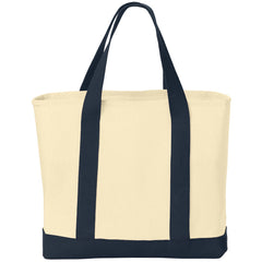 Ideal Twill Two-Tone Shopping Tote Bag
