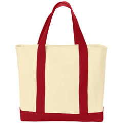 Ideal Twill Two-Tone Shopping Tote Bag
