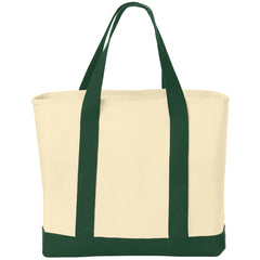 Ideal Twill Two-Tone Shopping Tote Bag