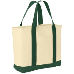 Ideal Twill Two-Tone Shopping Tote Bag