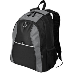 Unique Texture Contrast Honeycomb Backpack Grey/Black