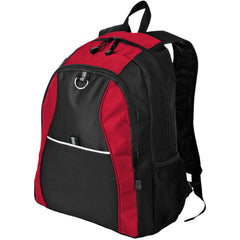Unique Texture Contrast Honeycomb Backpack Red/Black