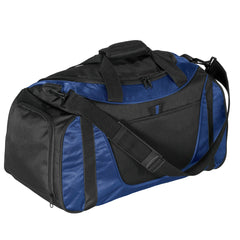 Multi Pockets with Adjustable Strap Small Two-Tone Duffel Compact Bag