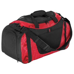 Multi Pockets with Adjustable Strap Small Two-Tone Duffel Compact Bag